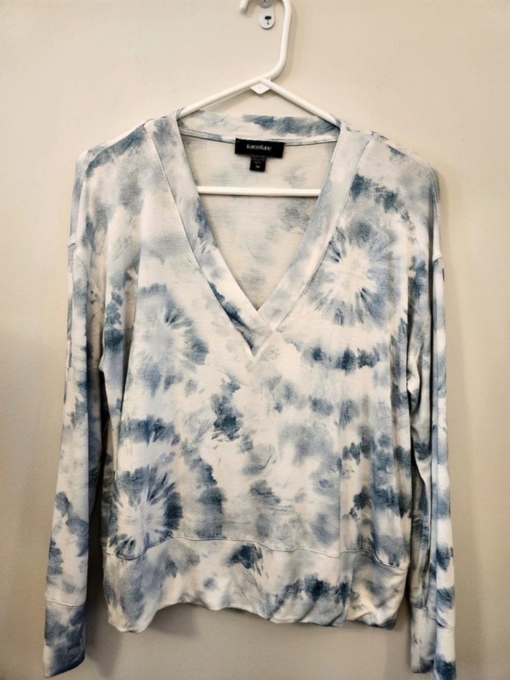 Karen Kane Tie-Dye V-Neck Tunic Size Medium Like New